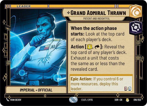 Grand Admiral Thrawn - Patient and Insightful (SOR 016/252) - Star Wars Unlimited