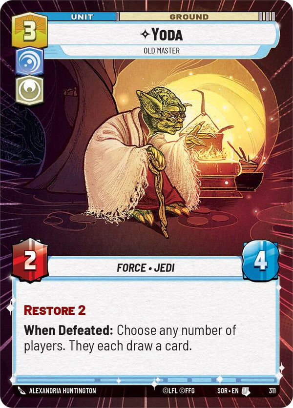 Yoda - Old Master (Hyperspace) - Star Wars Unlimited
