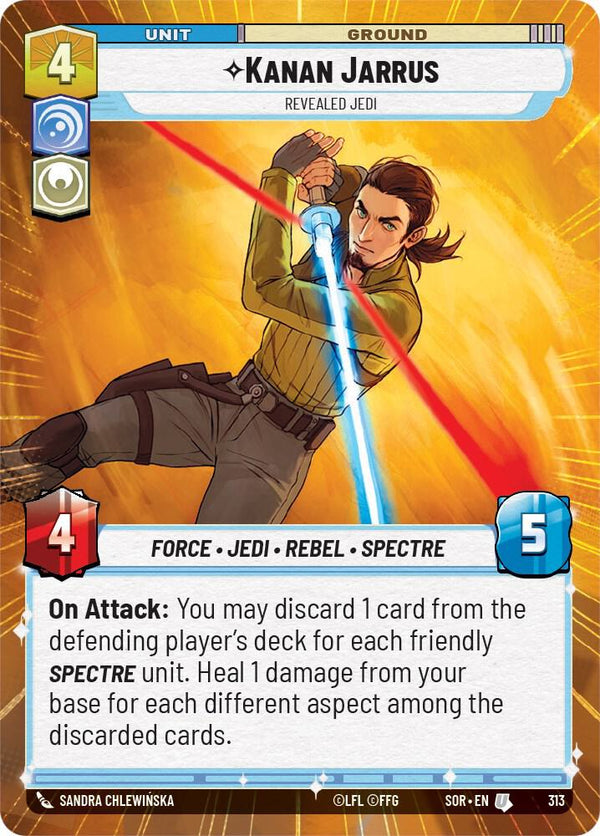 Kanan Jarrus - Revealed Jedi (Hyperspace) - Star Wars Unlimited