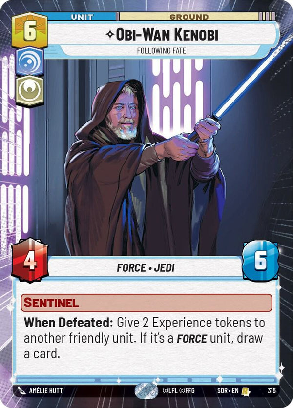 Obi-Wan Kenobi - Following Fate (Hyperspace) (SOR 315) - Star Wars Unlimited