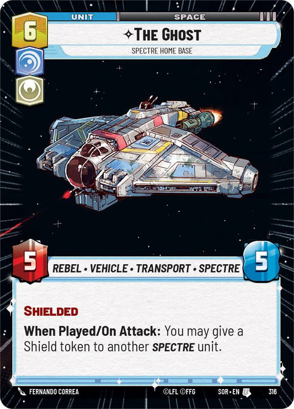 The Ghost - Spectre Home Base (Hyperspace) (SOR 316) - Star Wars Unlimited
