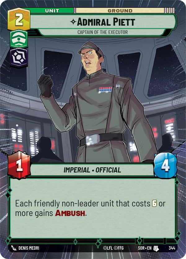 Admiral Piett - Captain of the Executor (Hyperspace) - Star Wars Unlimited