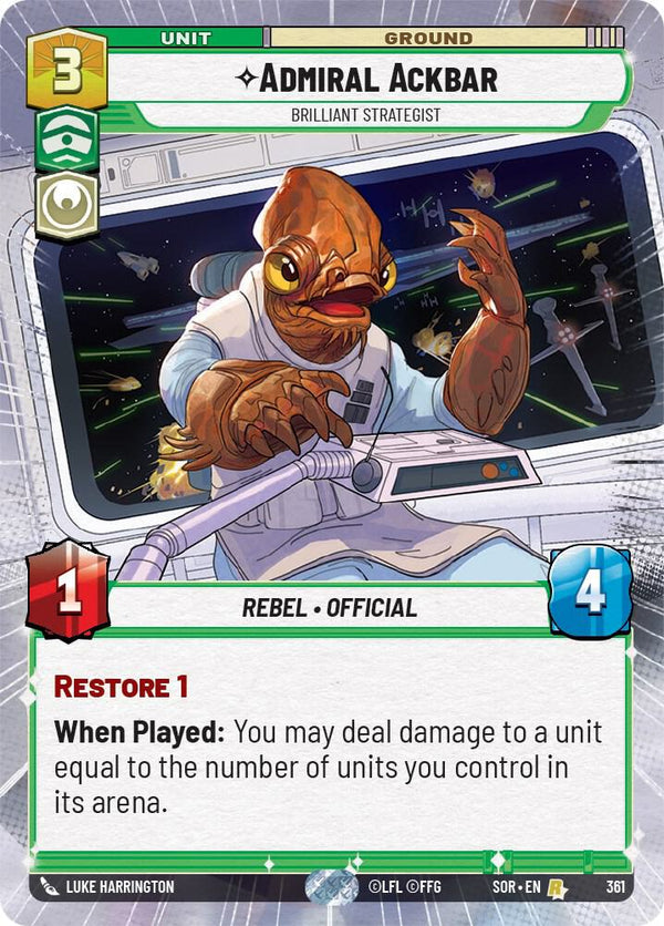 Admiral Ackbar - Brilliant Strategist (Hyperspace) - Star Wars Unlimited