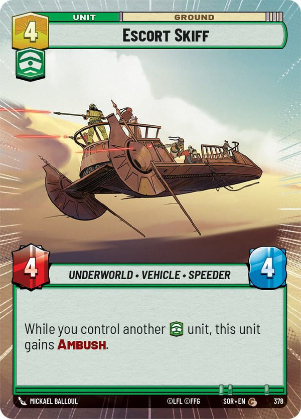 Escort Skiff (Hyperspace) - Star Wars Unlimited