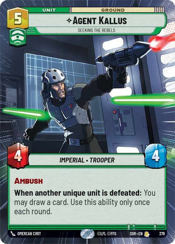 Agent Kallus - Seeking the Rebels (Hyperspace) - Star Wars Unlimited