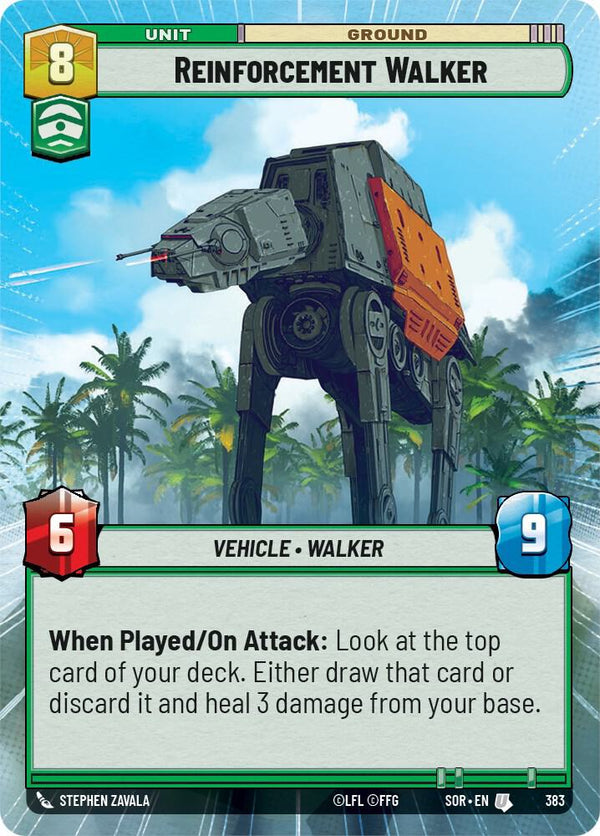 Reinforcement Walker (Hyperspace) (SOR 383) - Star Wars Unlimited
