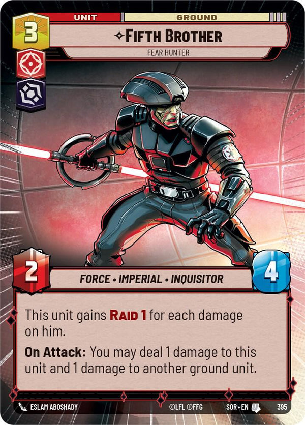 Fifth Brother - Fear Hunter (Hyperspace) - Star Wars Unlimited