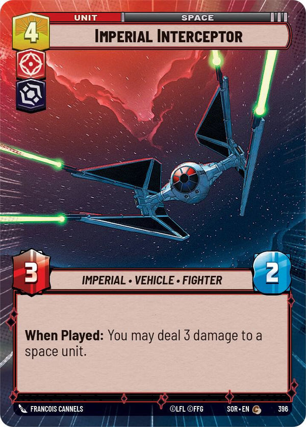 Imperial Interceptor (Hyperspace) - Star Wars Unlimited