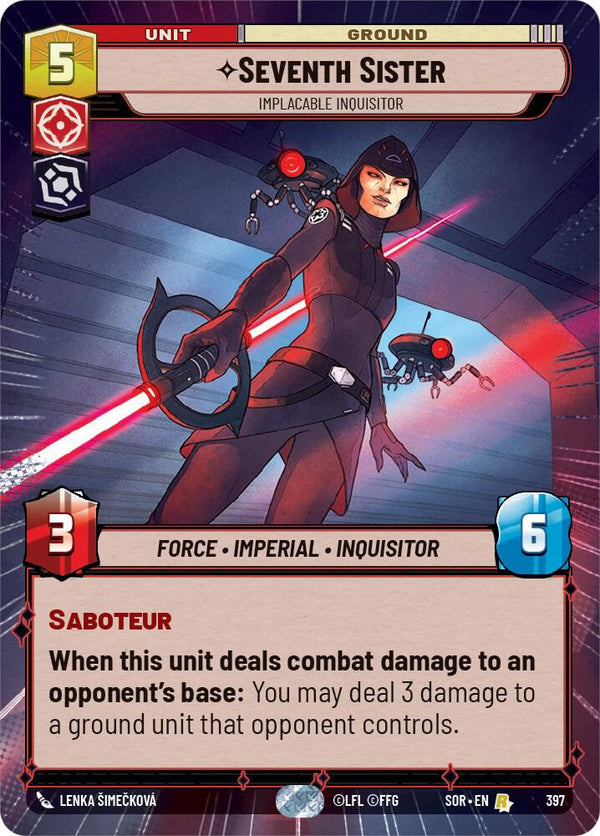 Seventh Sister - Implacable Inquisitor (Hyperspace) - Star Wars Unlimited