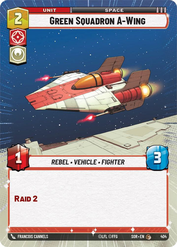 Green Squadron A-Wing (Hyperspace) - Star Wars Unlimited