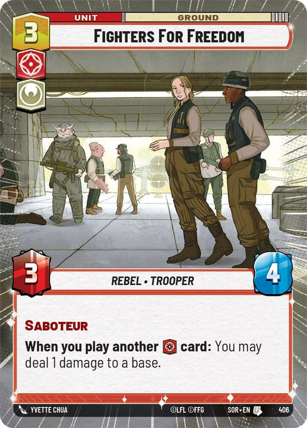 Fighters For Freedom (Hyperspace) (SOR 406) - Star Wars Unlimited