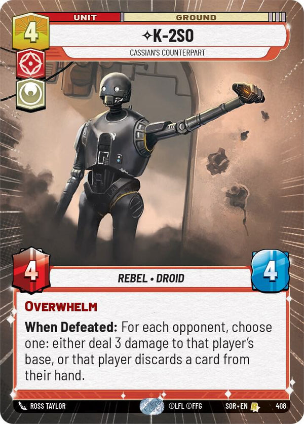 K-2SO - Cassian's Counterpart (Hyperspace) - Star Wars Unlimited