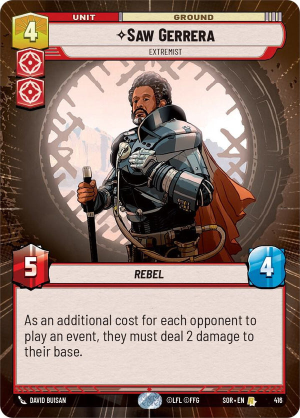 Saw Gerrera - Extremist (Hyperspace) - Star Wars Unlimited