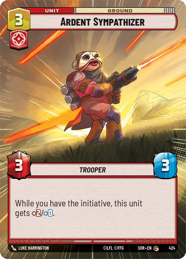 Ardent Sympathizer (Hyperspace) - Star Wars Unlimited