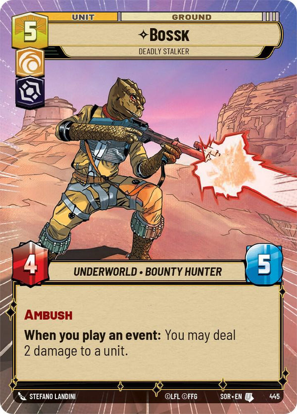 Bossk - Deadly Stalker (Hyperspace) - Star Wars Unlimited