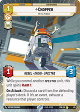 Chopper - Metal Menace (Hyperspace) (SOR 451) - Star Wars Unlimited