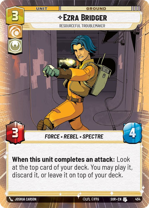 Ezra Bridger - Resourceful Troublemaker (Hyperspace) - Star Wars Unlimited