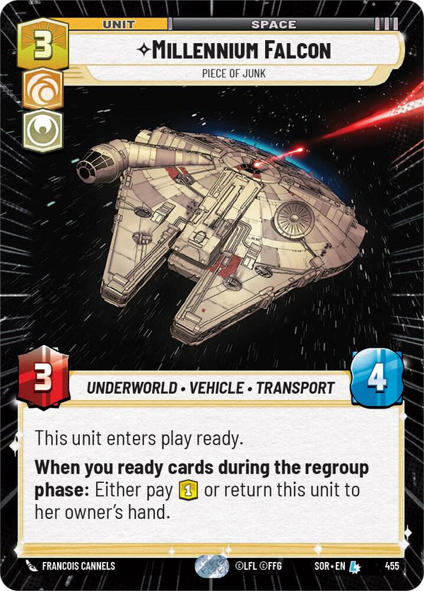 Millennium Falcon - Piece of Junk (Hyperspace) - Star Wars Unlimited