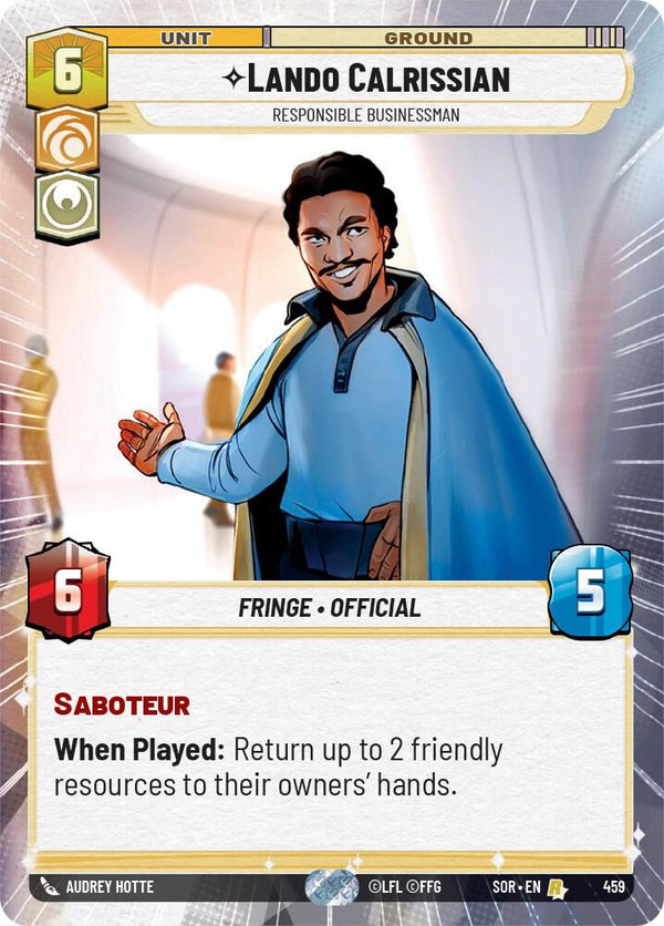 Lando Calrissian - Responsible Businessman (Hyperspace) - Star Wars Unlimited