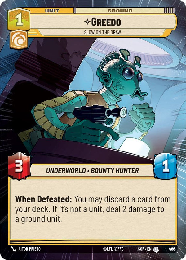 Greedo - Slow on the Draw (Hyperspace) - Star Wars Unlimited