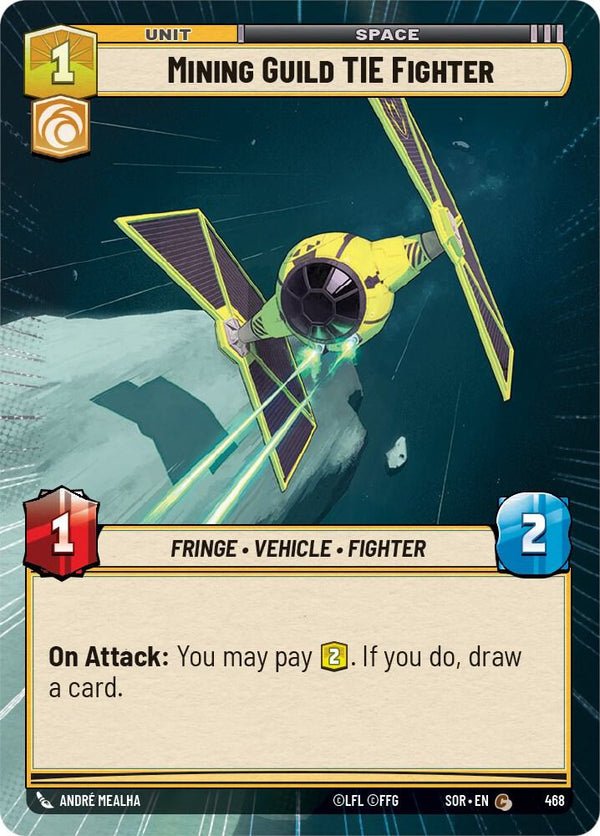 Mining Guild TIE Fighter (Hyperspace) - Star Wars Unlimited