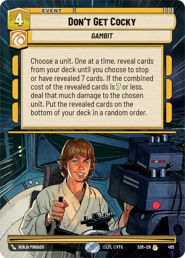 Don't Get Cocky (Hyperspace) - Star Wars Unlimited