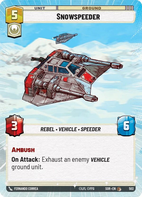Snowspeeder (Hyperspace) - Star Wars Unlimited