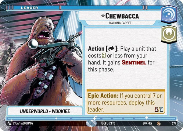 Chewbacca - Walking Carpet (Hyperspace) - Star Wars Unlimited