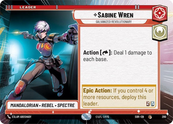 Sabine Wren - Galvanized Revolutionary (Hyperspace) - Star Wars Unlimited