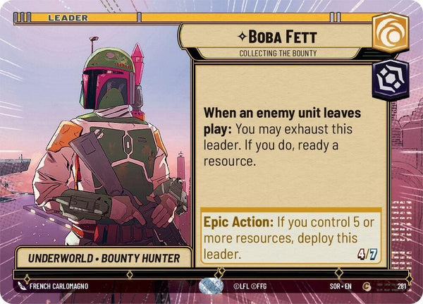 Boba Fett - Collecting the Bounty (Hyperspace) - Star Wars Unlimited