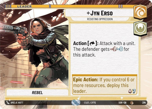 Jyn Erso - Resisting Oppression (Hyperspace) - Star Wars Unlimited