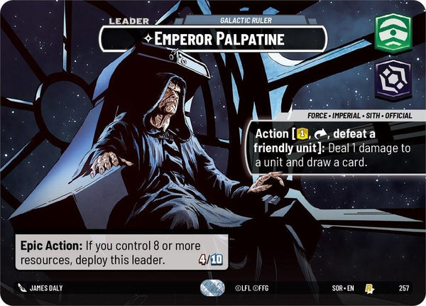 Emperor Palpatine - Galactic Ruler (Showcase) - Star Wars Unlimited