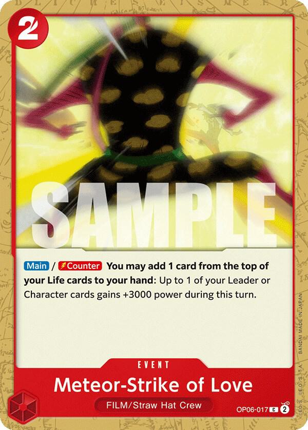 Meteor-Strike of Love - One Piece Card Game