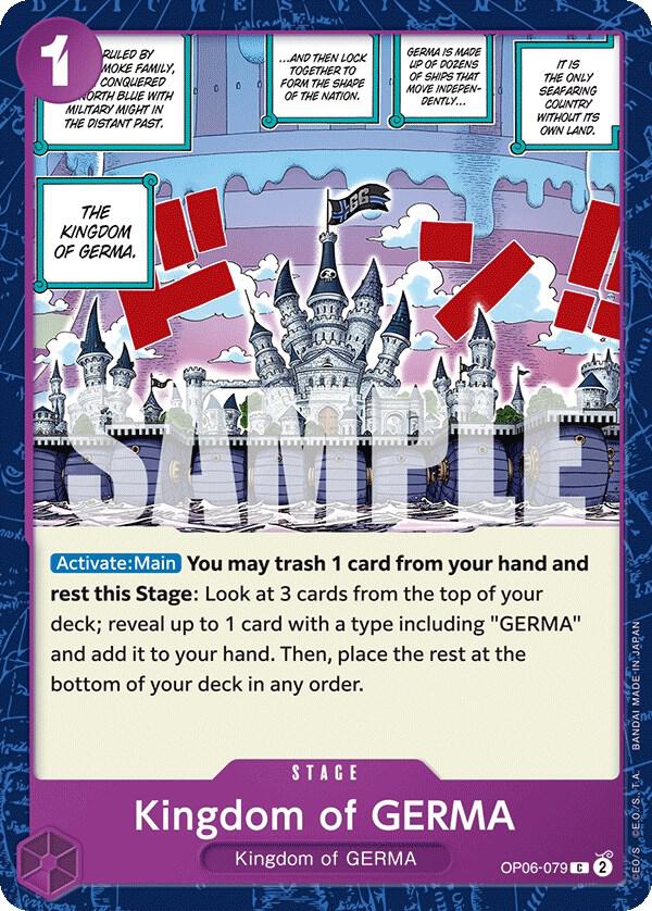 Kingdom of GERMA - One Piece Card Game