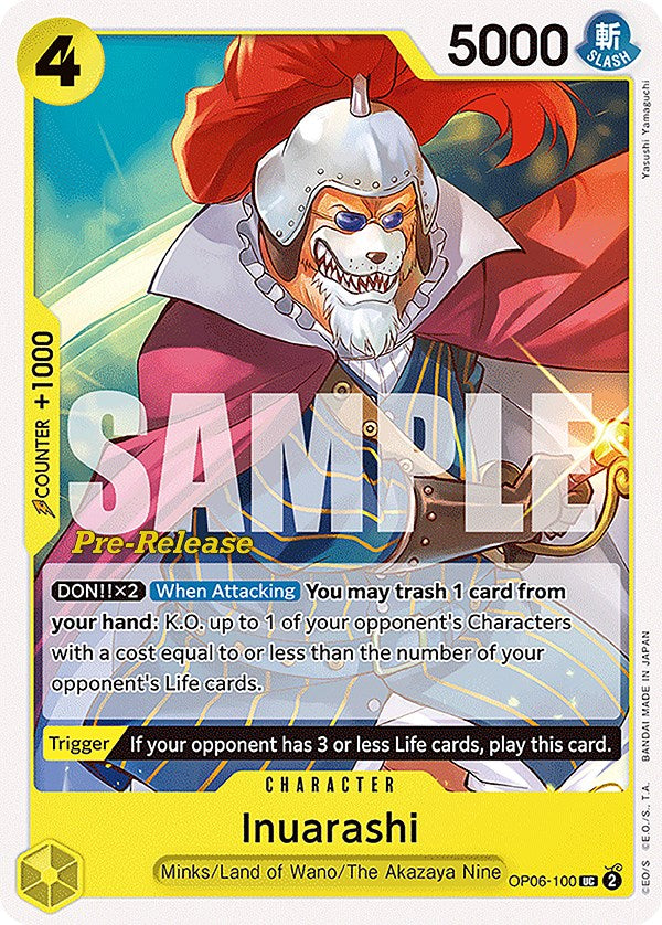 Inuarashi [Wings of the Captain Pre-Release Cards]