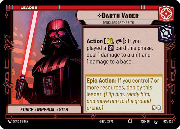 Darth Vader - Dark Lord of the Sith - Star Wars Unlimited