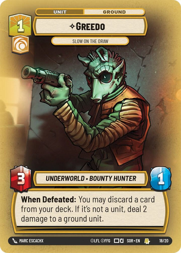 Greedo - Slow on the Draw - Star Wars Unlimited