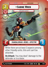 Sabine Wren - Explosives Artist - Star Wars Unlimited