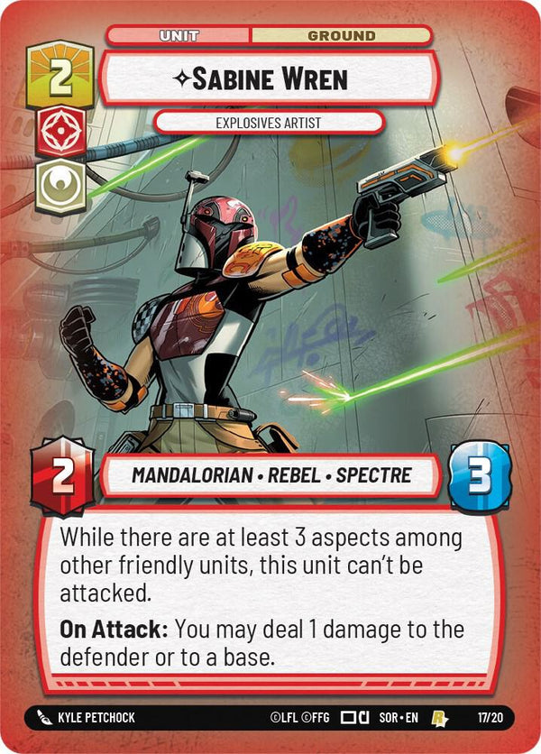 Sabine Wren - Explosives Artist - Star Wars Unlimited