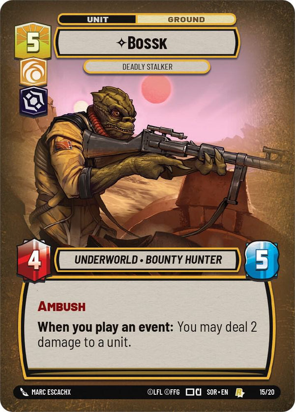 Bossk - Deadly Stalker - Star Wars Unlimited
