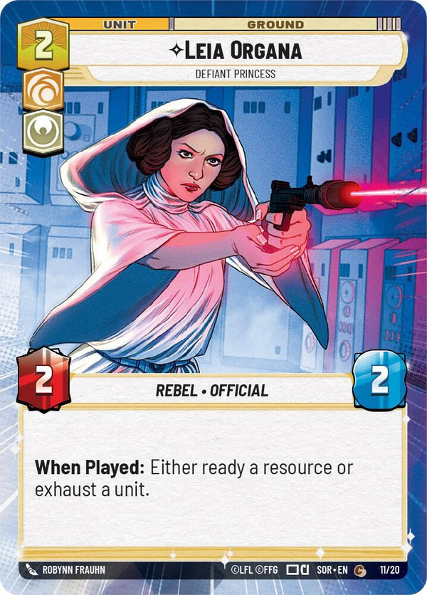 Leia Organa - Defiant Princess (Hyperspace) - Star Wars Unlimited