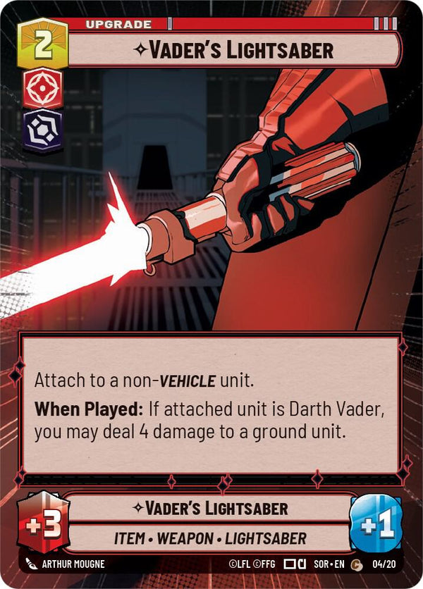 Vader's Lightsaber (Hyperspace) - Star Wars Unlimited