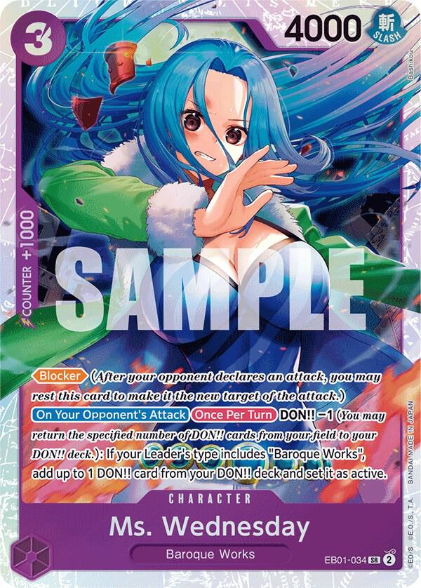 Ms. Wednesday - One Piece Card Game