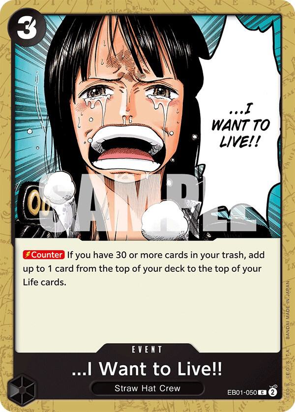 ...I Want to Live!! - One Piece Card Game
