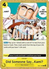 Did Someone Say...Kami? - One Piece Card Game