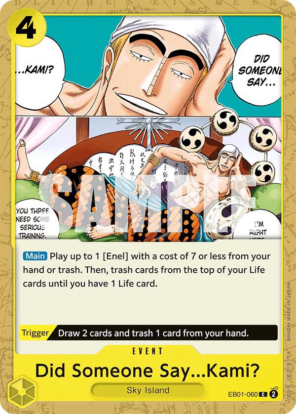 Did Someone Say...Kami? - One Piece Card Game
