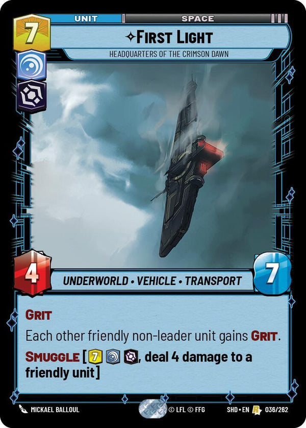 First Light - Headquarters of the Crimson Dawn (SHD 036/262) - Star Wars Unlimited