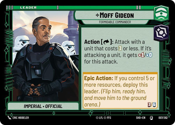 Moff Gideon - Formidable Commander - Star Wars Unlimited