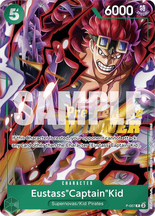 Eustass"Captain"Kid (OP-07 Pre-Release Tournament) [Winner] (OP-PR P-067) - One Piece Card Game