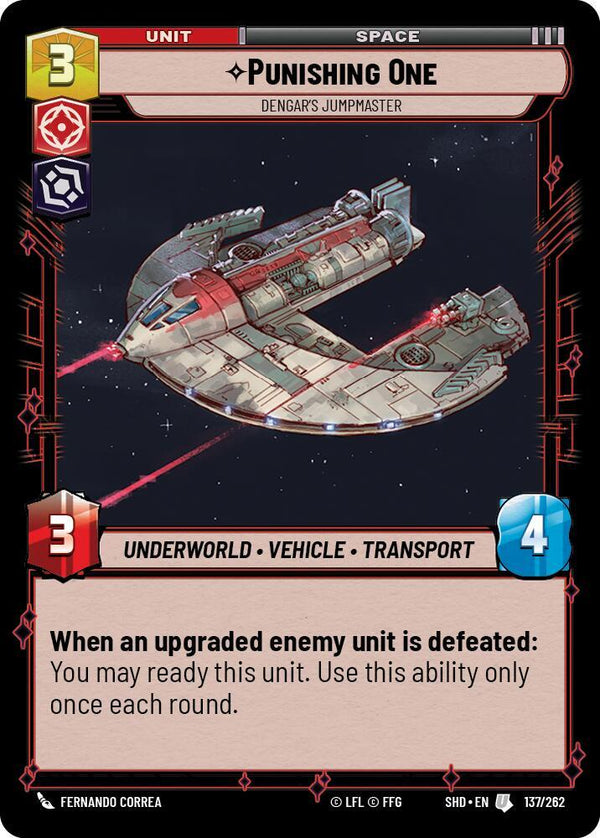 Punishing One - Dengar's Jumpmaster - Star Wars Unlimited